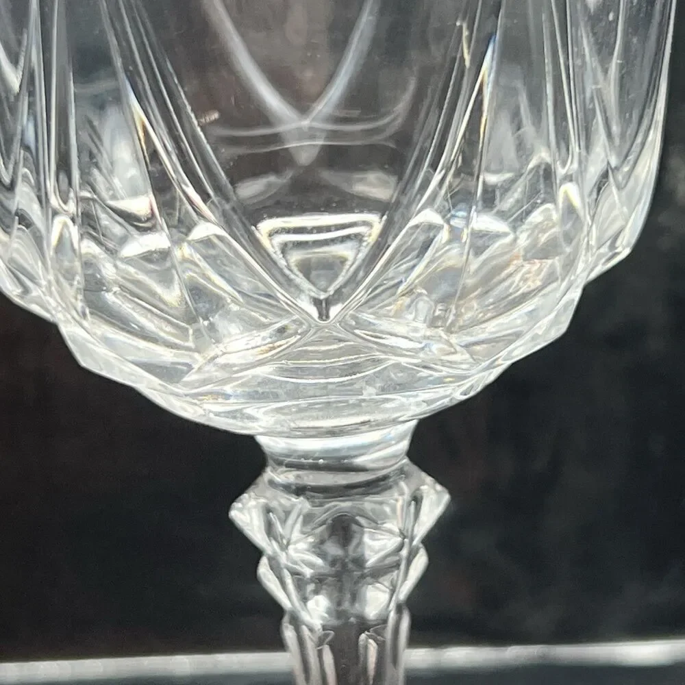 Set of 2 Crystal Wine Glasses by Cristal D'Arques Auteuil -Weddings Couples- 6
